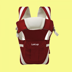 LuvLap Elegant Baby Carrier for 4 to 24 months baby Max weight Up to 15 Kgs (Red)