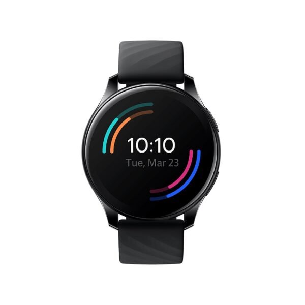OnePlus Watch Midnight Black Smart Watch Optical Heart Rate and Blood Oxygen Sensor