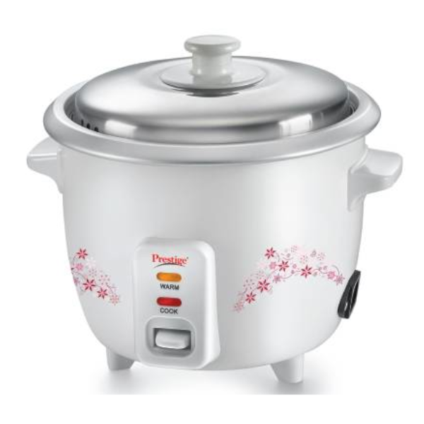 Prestige Delight PRWO 1.5Litre Electric Rice Cooker with Steaming Feature (1.5 L, White)