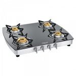 Sunflame Crystal Plus DX 4B SS AI 4 Burner Gas Stove