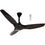 Crompton Remote Silent Pro Enso 1225 mm ActivBLDC Remote Controlled Ceiling Fan Chestnut Wood Brown