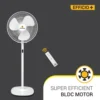 Atomberg Efficio+ 400MM BLDC Energy Saving Motor Pedestal Fan with Remote Control