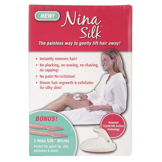 Nina Silk Hair Removal Pain free Salon Quality For all Hair Types -  Suryastores