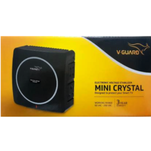 V-Guard Mini Crystal Voltage Stabilizer (Black)