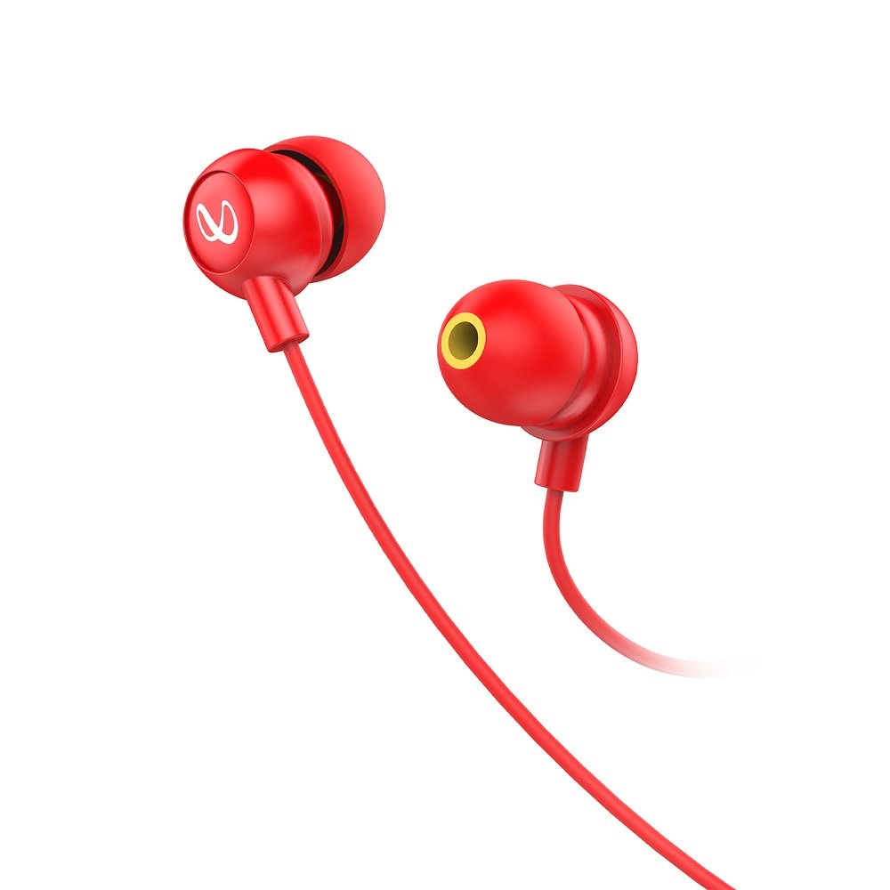Infinity 220 Wynd Wired In Ear Headphone with Mic ( Red)