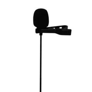 JBL Commercial CSLM30B Omnidirectional Lavalier Microphone with Headphone-out for Content Creation