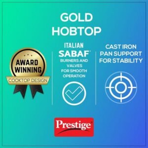 Prestige Gold Hobtop 3 Burner Gas Stove AI – PHTG 03