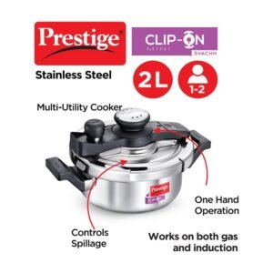 Prestige Svachh 20237 2Ltr Stainless Steel Outer Lid Pressure Cookers