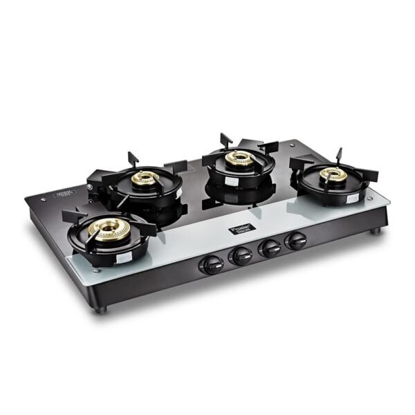 Prestige Svachh Duo GTSD 04 L Toughened Glass with Liftable 4 Burners Gas Stove 40381