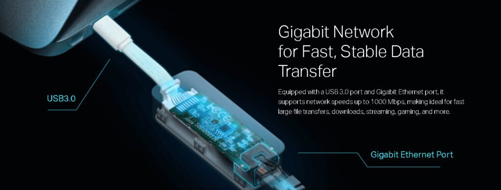 TP-Link UE300 USB 3.0 to RJ45 Gigabit Ethernet Network Adapter