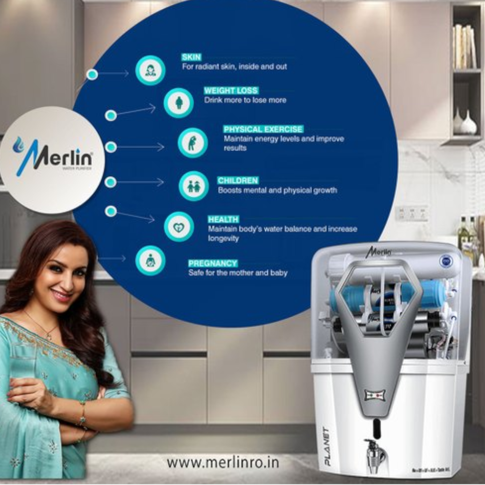 Merlin Planet White RO Water Purifier