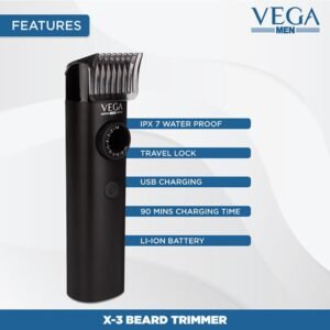 VEGA Men X3 Beard Trimmer For Men With Quick Charge