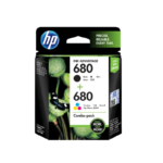 HP 680 Printer Cartridges 2-pack Black/Tri-color Combo