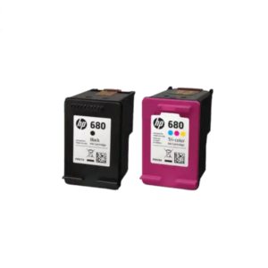 HP 680 Printer Cartridges 2-pack Black/Tri-color Combo