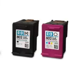 HP 802 Printer Cartridges 2-pack Black/Tri-color Combo