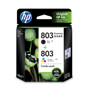 HP 803 Printer Cartridges 2-pack BlackTri-color Combo