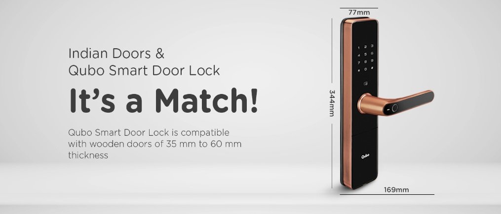 Qubo Smart Door Lock ULTRA With 5-Way Unlock Access