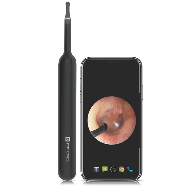 Portronics Xlife Smart Wireless Ear Otoscope Cleaner with 6 LED Lights