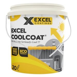 Excel Solar Cool Coat Heat Reflective Roof Coating Paint 20 Litre