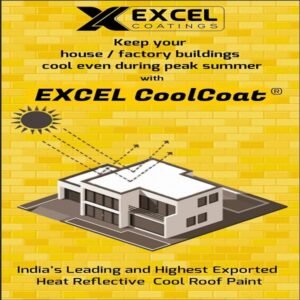 Excel Solar Cool Coat Heat Reflective Roof Coating Paint 20 Litre