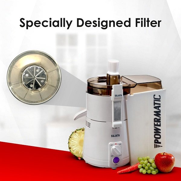 Sujata Powermatic Juicer 900 Watts 22000 Rotations Per Min