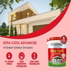 British Paints Expa Cool Advanced Hi-Sheen Exterior Emulsion 10 Litres